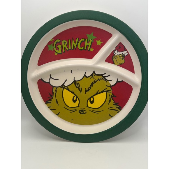 The Grinch Who Stole Christmas Melamine Plate and Cup Mixed Set - Picture 5 of 7